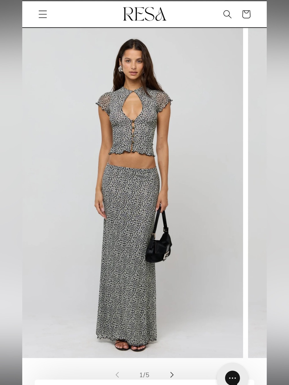RESA floral maxi skirt